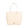 Bolsa Tote Troquelado a Rombos color Beige