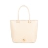 Bolsa Tote Troquelado a Rombos color Beige