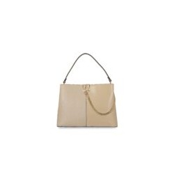 Bolso Tote Embozado de Monograma color Beige