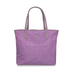 Bolso Tote Grande Material Nylon color Lila