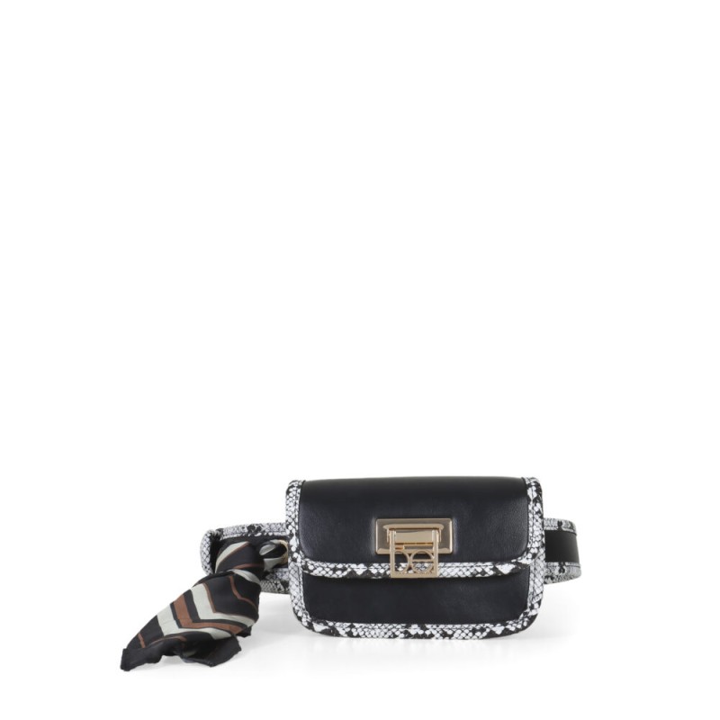 Cangurera Chica con Mascada color Negro