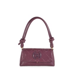 Lady Bag Cloe Troquelado a Rombos color Rojo Tinto
