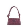Lady Bag Cloe Troquelado a Rombos color Rojo Tinto