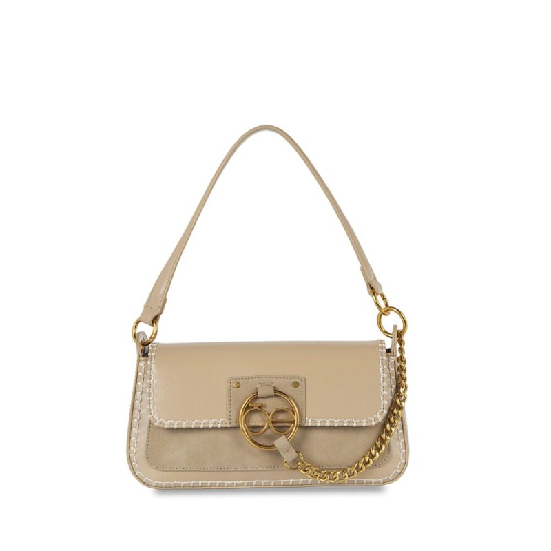 Lady Bag Detalle Cadena color Beige