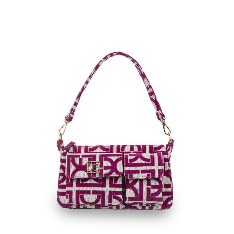 Lady Bag Textil Monograma Bordado Multicolor
