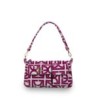 Lady Bag Textil Monograma Bordado Multicolor