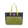 Bolsa Cloe Tote Monograma Estampado color Azul Marino