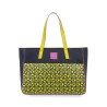 Bolsa Cloe Tote Monograma Estampado color Azul Marino