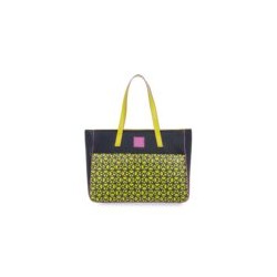 Bolsa Cloe Tote Monograma Estampado color Azul Marino