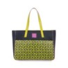 Bolsa Cloe Tote Monograma Estampado color Azul Marino