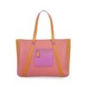 Bolsa Cloe Tote Monograma Estampado color Naranja