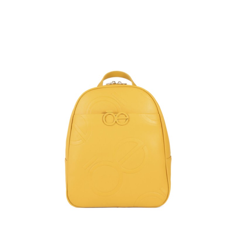 Mochila Mediana Monograma Troquelado color Amarillo Ocre