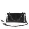 Bolsa Croosboy Chica Look Metálico color Negro