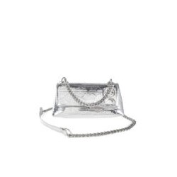 Bolsa Croosboy Chica Look Metálico color Plata