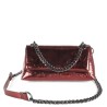 Bolsa Croosboy Chica Look Metálico color Rojo