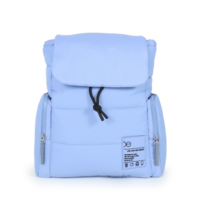 Pañalera Mochila de Nylon Resistente al Agua color Azul