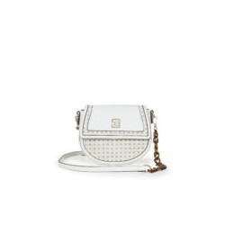 Bolsa Crossbody Acabado Tipo Mimbre color Blanco