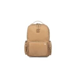 Pañalera Mochila Nylon Porta Laptop color Camel