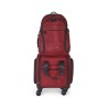 Set de Maleta 16 Plg de Cabina y Mochila Porta Laptop color Rojo Tinto