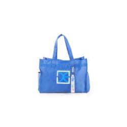 Pañalera Tote Nylon con Accesorios color Azul Eléctrico