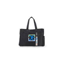 Pañalera Tote Nylon con Accesorios color Negro