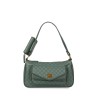 Bolsa Baguette Estampado de Monograma color Verde Olivo