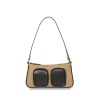 Bolsa Baguette Look Animal Skin color Negro