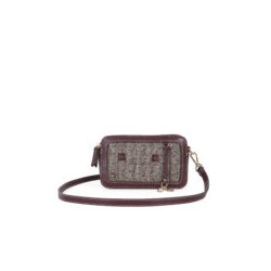 Bolsa Crossbody Acolchada Jacquard Multicolor