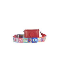 Bolsa Crossbody Acolchada Material Reciclado color Rojo