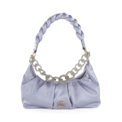 Bolsa Baguette Textil Maneral Trenzado color Gris