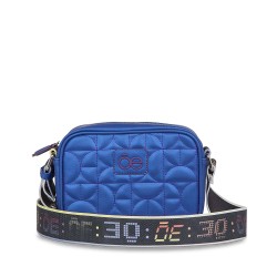 Bolsa Crossbody Chica Monograma Bordado color Azul
