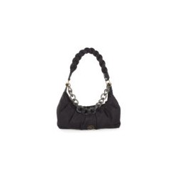 Bolsa Baguette Textil Maneral Trenzado color Negro