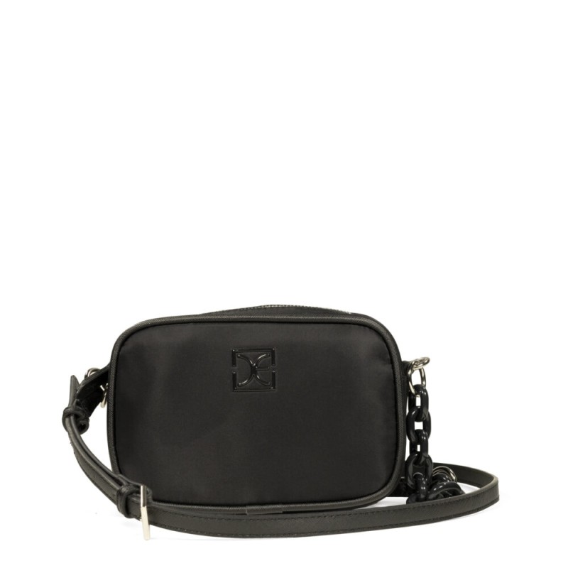 Bolsa Crossbody Chica Textil color Negro