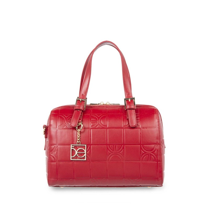 Bolsa Bowling Monograma Troquelado color Rojo