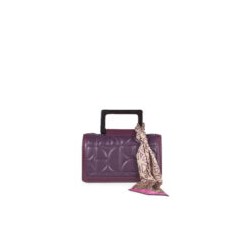 Bolsa Briefcase Acolchada con Mascada color Morado