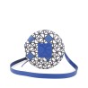 Bolsa Crossbody Circular Estampado Geométrico color Azul