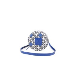 Bolsa Crossbody Circular Estampado Geométrico color Azul