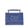Bolsa Briefcase Cloe Look Animal Skin color Azul Marino