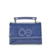 Bolsa Briefcase Cloe Look Animal Skin color Azul Marino