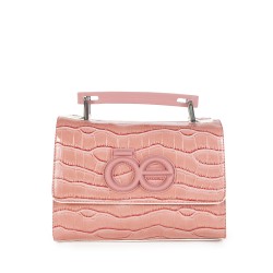 Bolsa Briefcase Cloe Look Animal Skin color Rosa