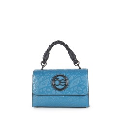 Bolsa Briefcase Cloe Maneral Trenzado color Azul Turquesa