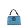 Bolsa Briefcase Cloe Maneral Trenzado color Azul Turquesa