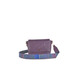 Bolsa Crossbody Cloe Troquelado a Rombos color Morado