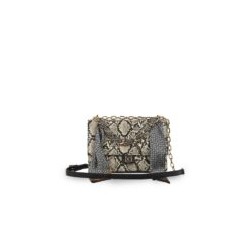 Bolsa Briefcase Look Animal Skin con Mascada color Beige