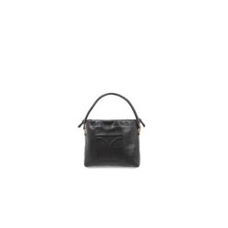 Bolsa Crossbody con Jaretas color Negro