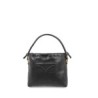 Bolsa Crossbody con Jaretas color Negro
