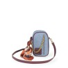 Bolsa Crossbody Denim con Mascada color Azul