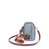 Bolsa Crossbody Denim con Mascada color Azul