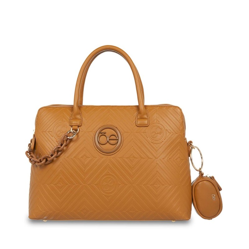 Bolsa Cloe Porta Laptop 13 plg con Monedero color Camel