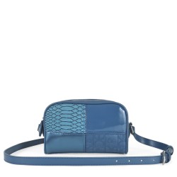 Bolsa Crossbody Dos Compartimentos color Azul Turquesa